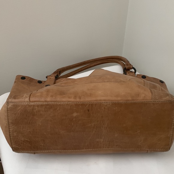 Frye Melissa distressed large handbag tote Washed Leather - Picture 15 of 15